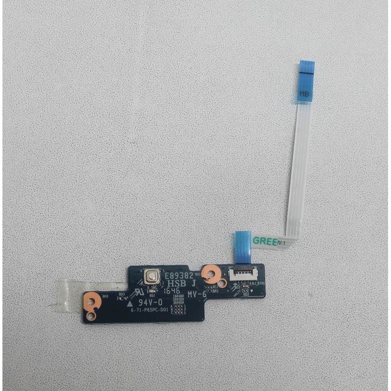6-71-P65PC-D01 Power Button W/Cable P650 Replacement Parts Compatible with Eluktronics