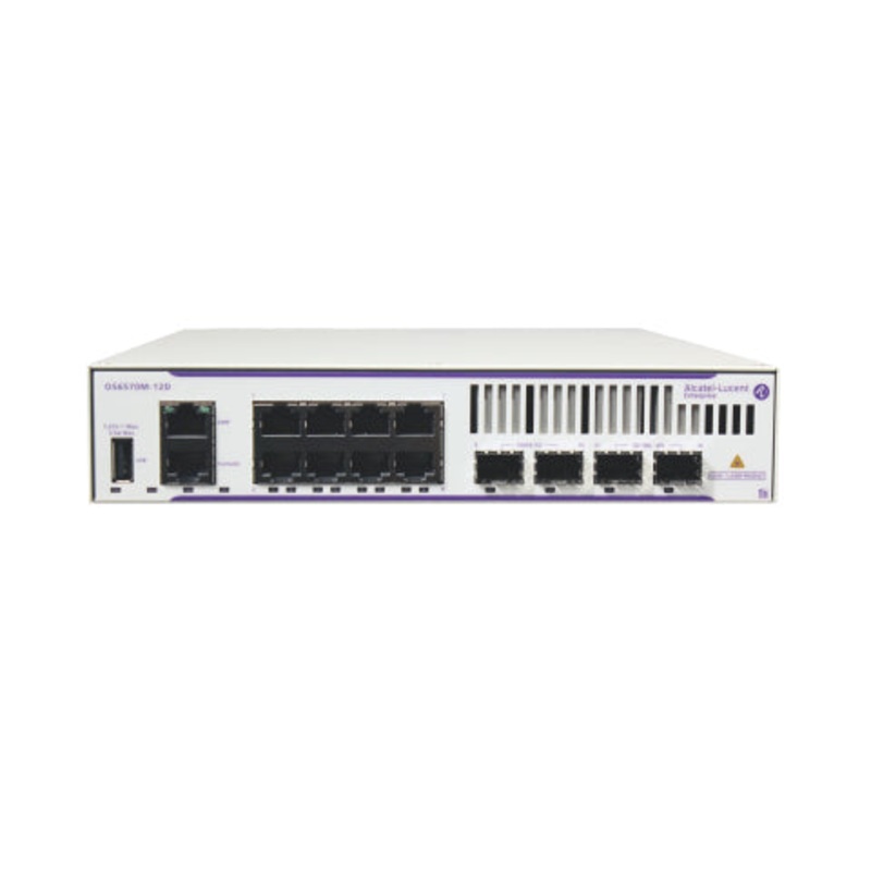 Alcatel-Lucent Enterprise OS6570M-12SWITCHWITHACINPUT UKCORD Light grey, White