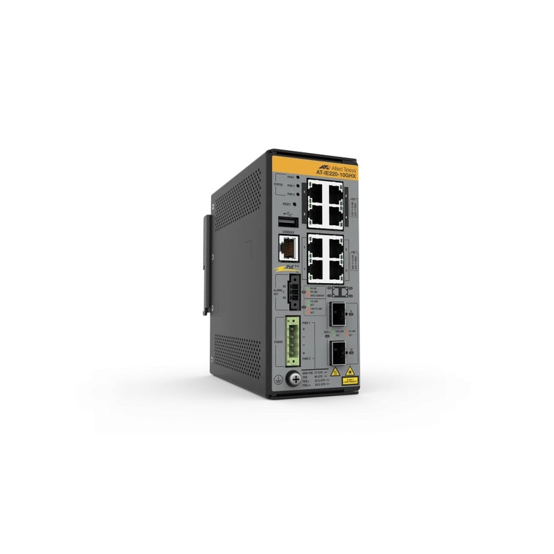 Allied Telesis IE220-10GHX Managed L2 Gigabit Ethernet (10/100/1000) Power over Ethernet (PoE) Grey