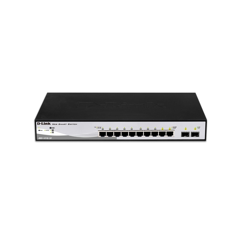 D-Link 10-Port Gigabit Smart Managed Switch with 2 SFP ports