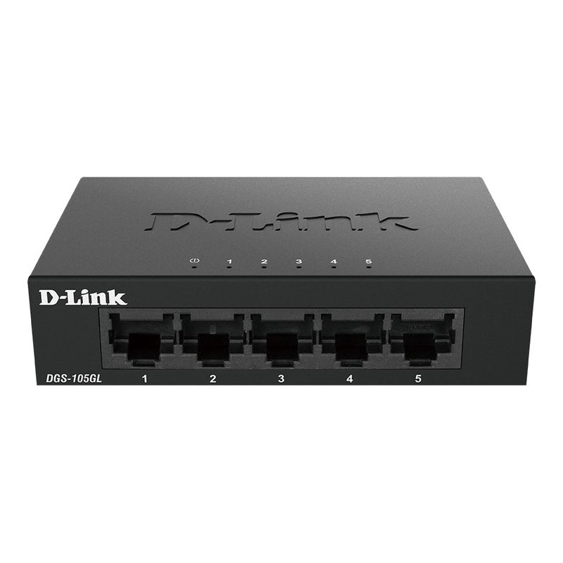 D-Link DGS-105GL Unmanaged Gigabit Ethernet (10/100/1000) Black