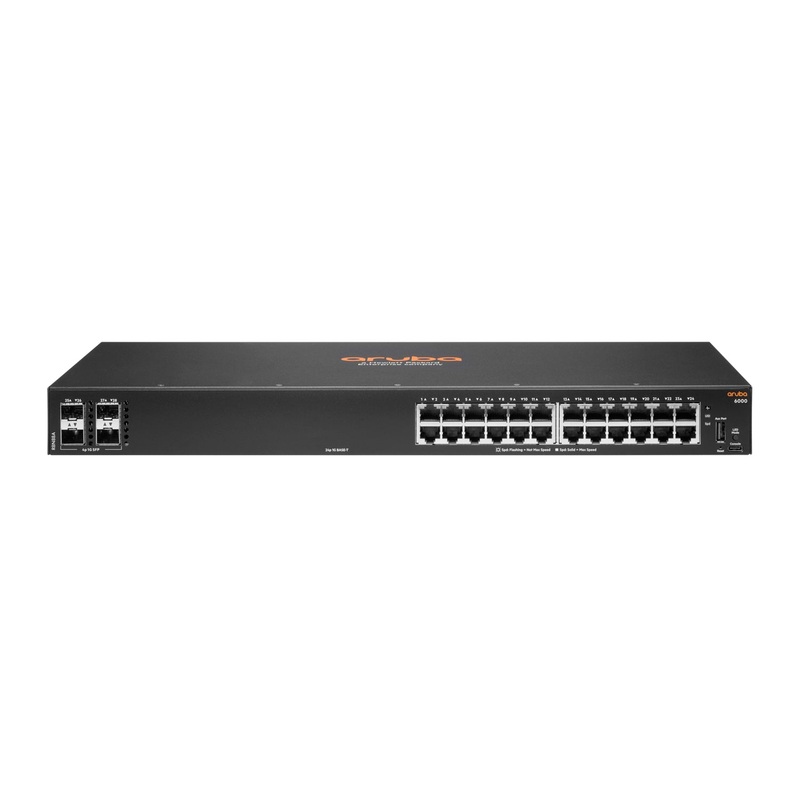 HPE Aruba Networking 6000 24G 4SFP Managed L3 Gigabit Ethernet (10/100/1000) 1U