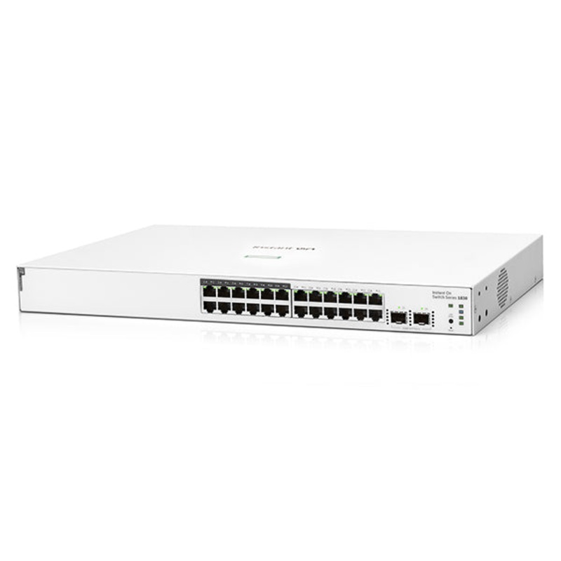 HPE Aruba Networking Aruba Instant On 1830 24G 12p Class4 PoE 2SFP 195W Managed L2 Gigabit Ethernet (10/100/1000) Power over Ethernet (PoE) 1U