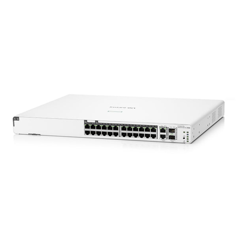 HPE Aruba Networking Aruba Instant On 1960 24G 20p Class4 4p Class6 PoE 2XGT 2SFP+ 370W Managed L2+ Gigabit Ethernet (10/100/1000) Power over Ethernet (PoE) 1U White