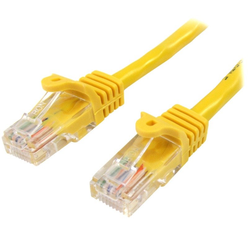 StarTech.com Cat5e Ethernet Patch Cable with Snagless RJ45 Connectors - 5 m, Yellow