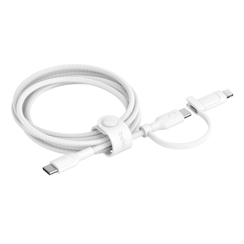 Belkin BoostCharge Pro USB cable USB 2.0 1.5 m USB C USB C/Lightning White