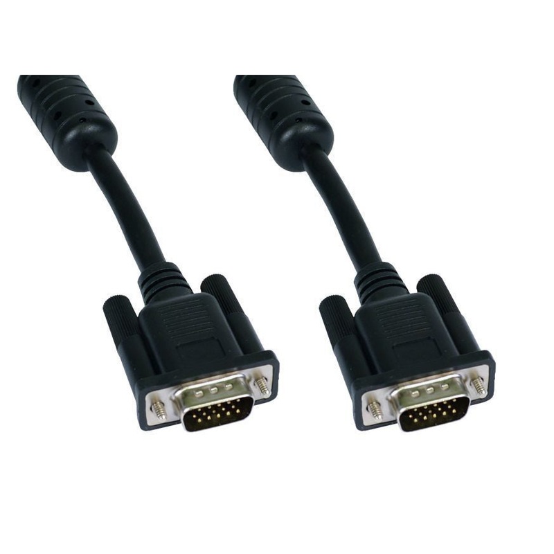 Cables Direct 3m SVGA VGA cable VGA (D-Sub) Black, Chrome