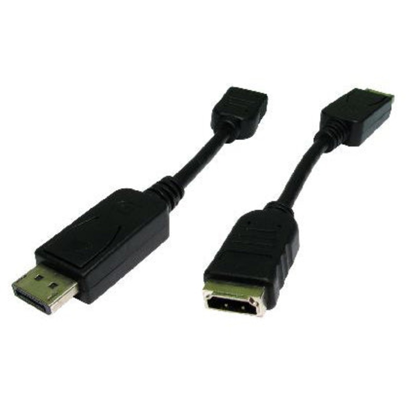 Cables Direct HDHDPORT-005CAB video cable adapter 0.15 m DisplayPort HDMI Black