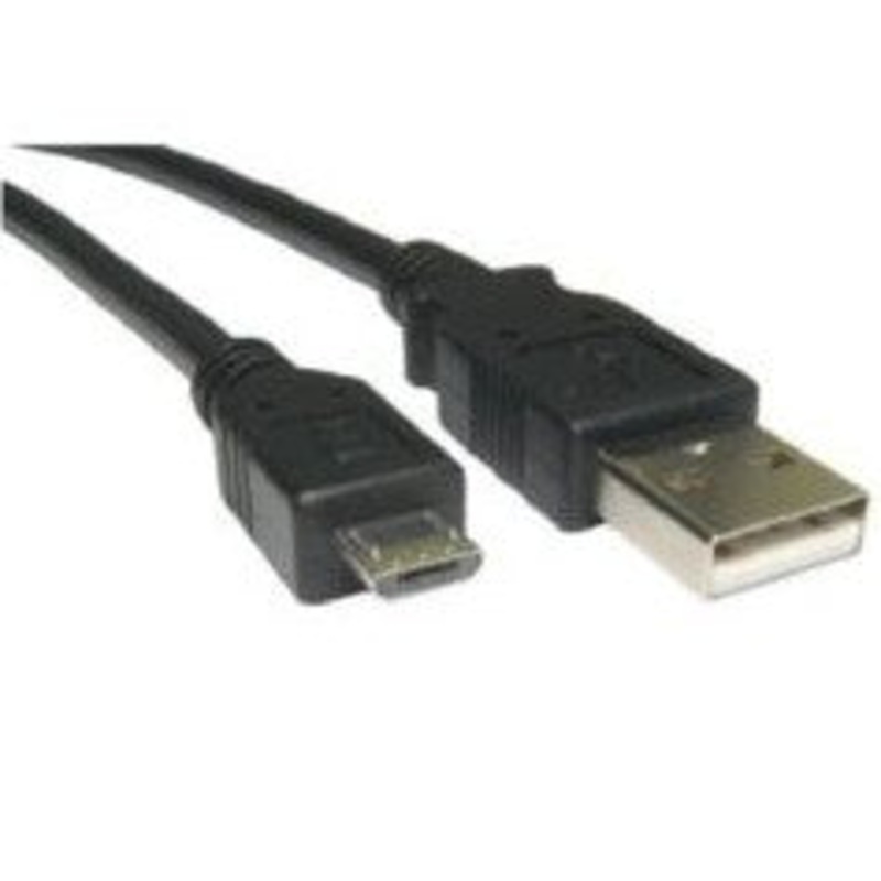 Cables Direct 1.8 m, USB2.0/micro USB2.0, M/M USB cable USB A Micro-USB B Black