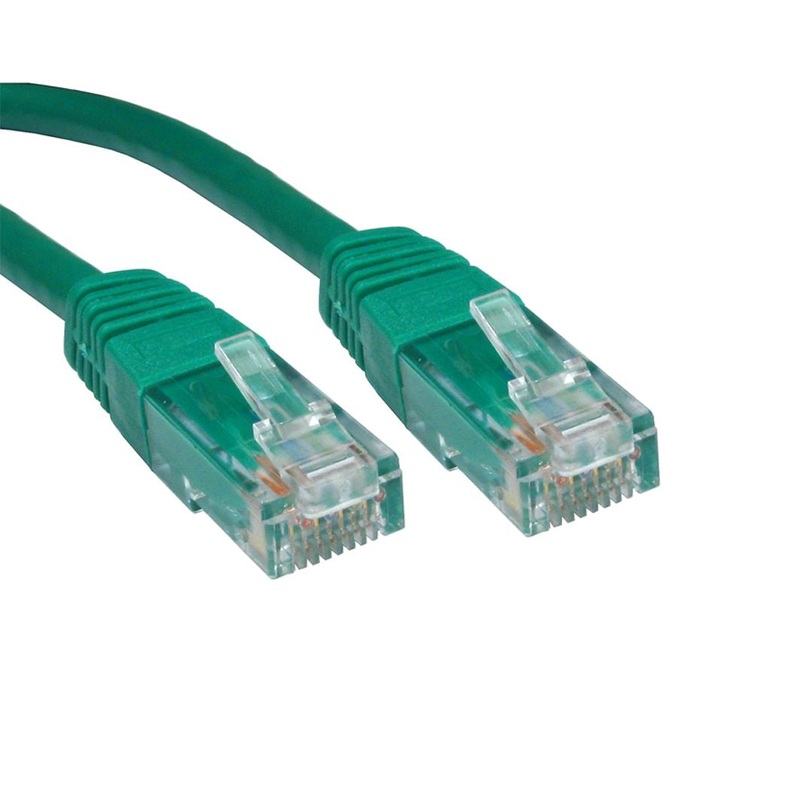 Cables Direct 10m Cat6 networking cable Green U/UTP (UTP)