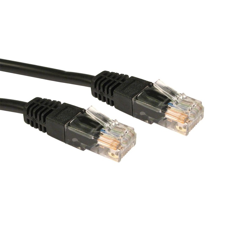 Cables Direct 7m Cat5e, M - M networking cable Black U/UTP (UTP)