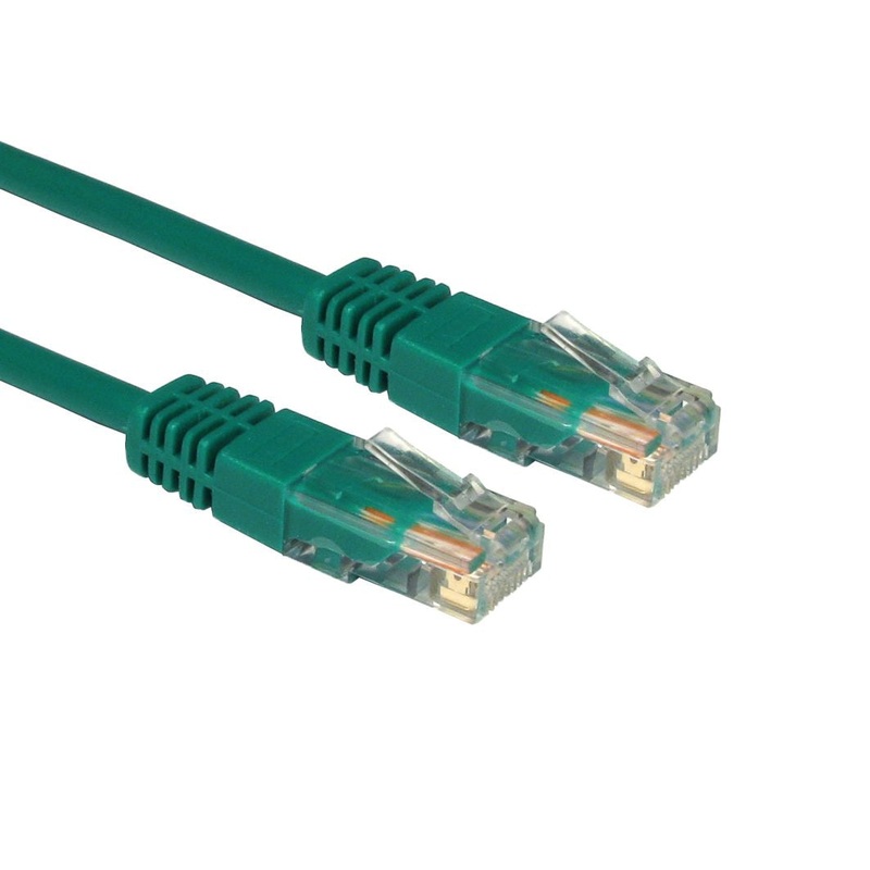 Cables Direct 7m Cat5e, M - M networking cable Green U/UTP (UTP)