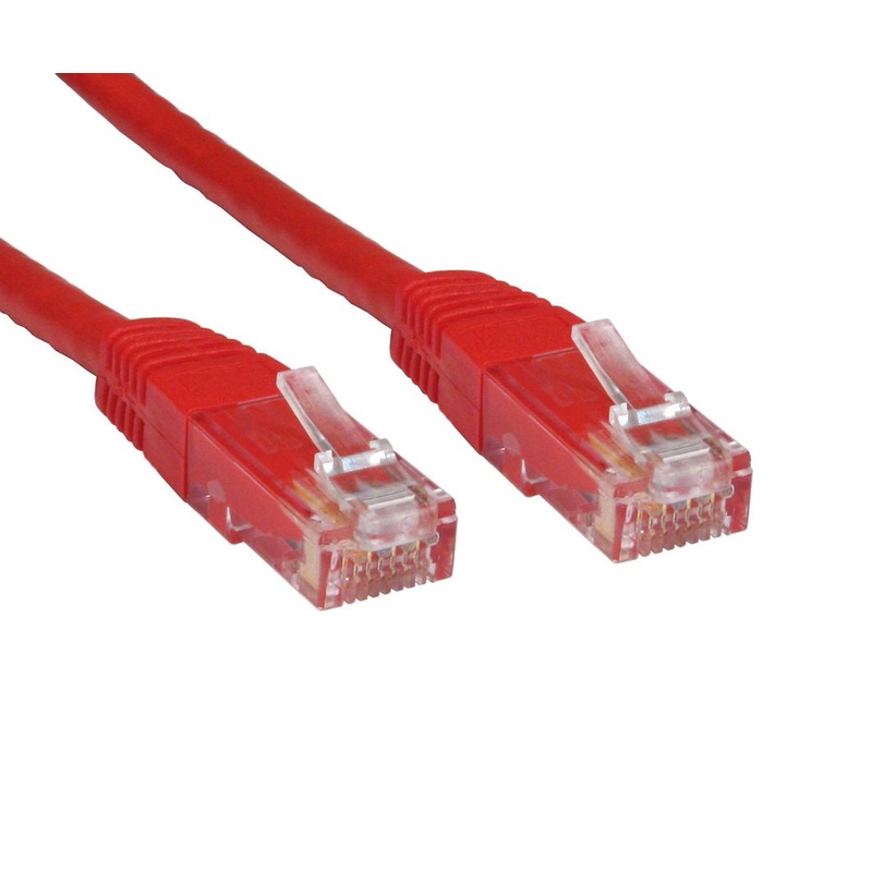 Cables Direct ERT-605R networking cable Red 5 m Cat6 U/UTP (UTP)