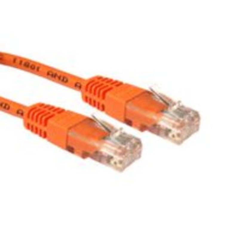 Cables Direct URT-600-HO networking cable Orange 0.25 m Cat5e U/UTP (UTP)