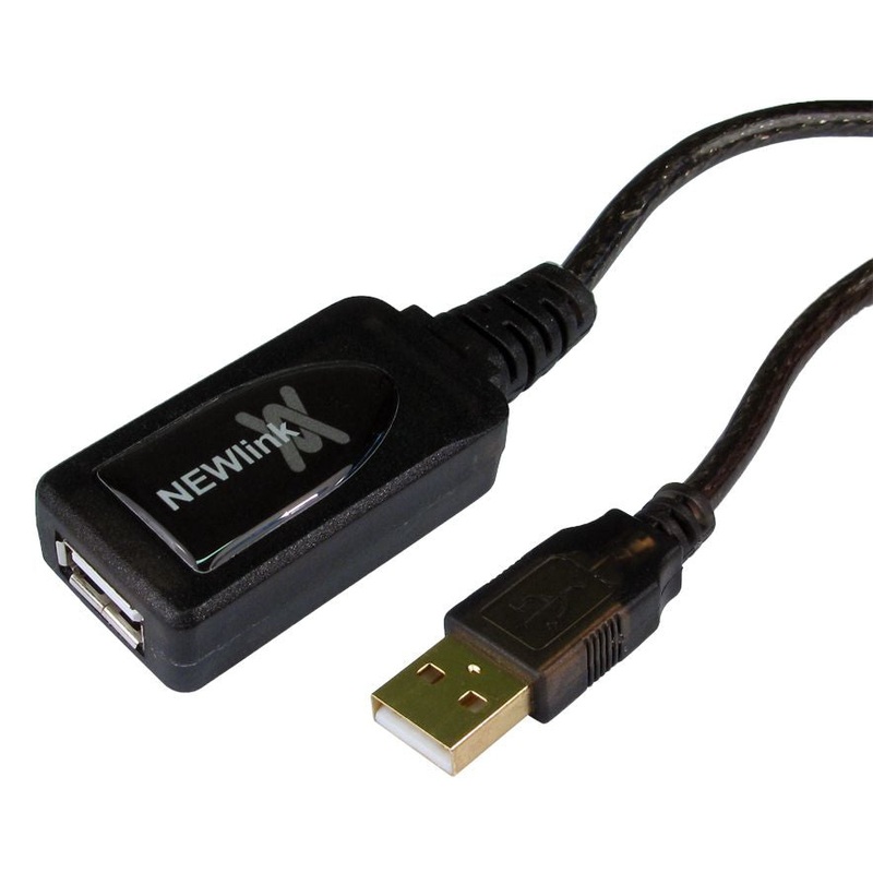 Cables Direct 10m USB 2.0 Active Repeater USB cable Black