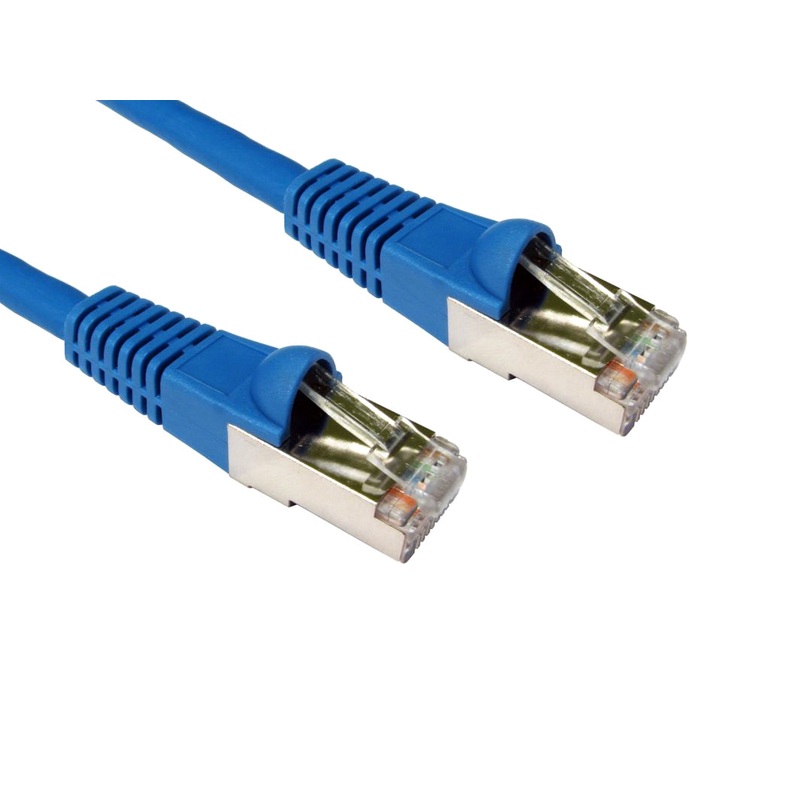 Cables Direct 2m CAT6a, M - M networking cable Blue S/FTP (S-STP)