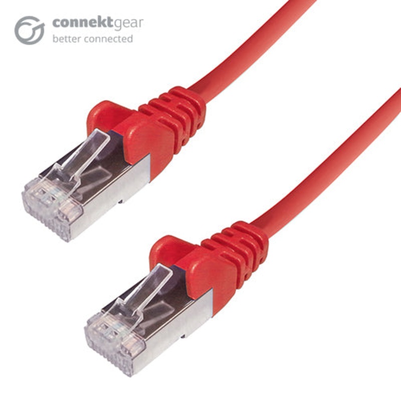 connektgear 37-0005R networking cable Red 0.5 m Cat6a S/FTP (S-STP)