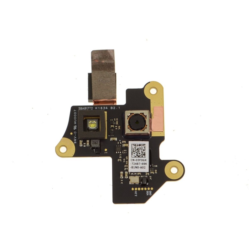 Refurbished Dell OEM Latitude Rugged Tablet 7202 Rear Facing Web Camera Module Replacement 3F0GK