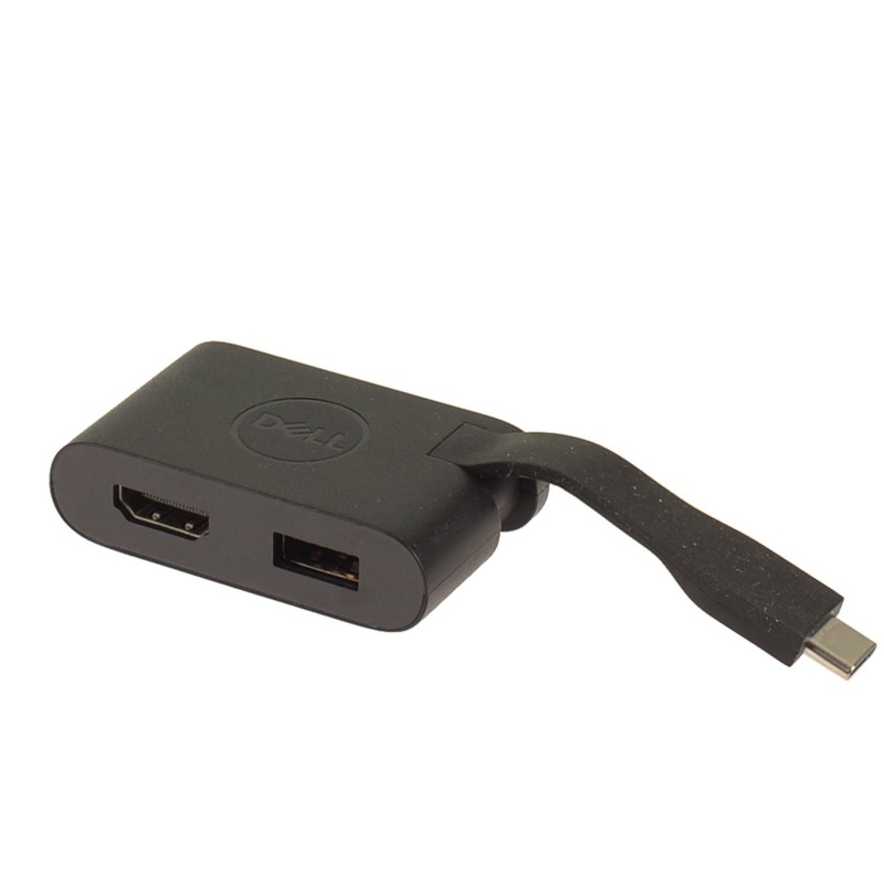 New Dell OEM USB-C Male to HDMI 2.0 USB 3.0 Dongle Adapter DA20q DMFF9