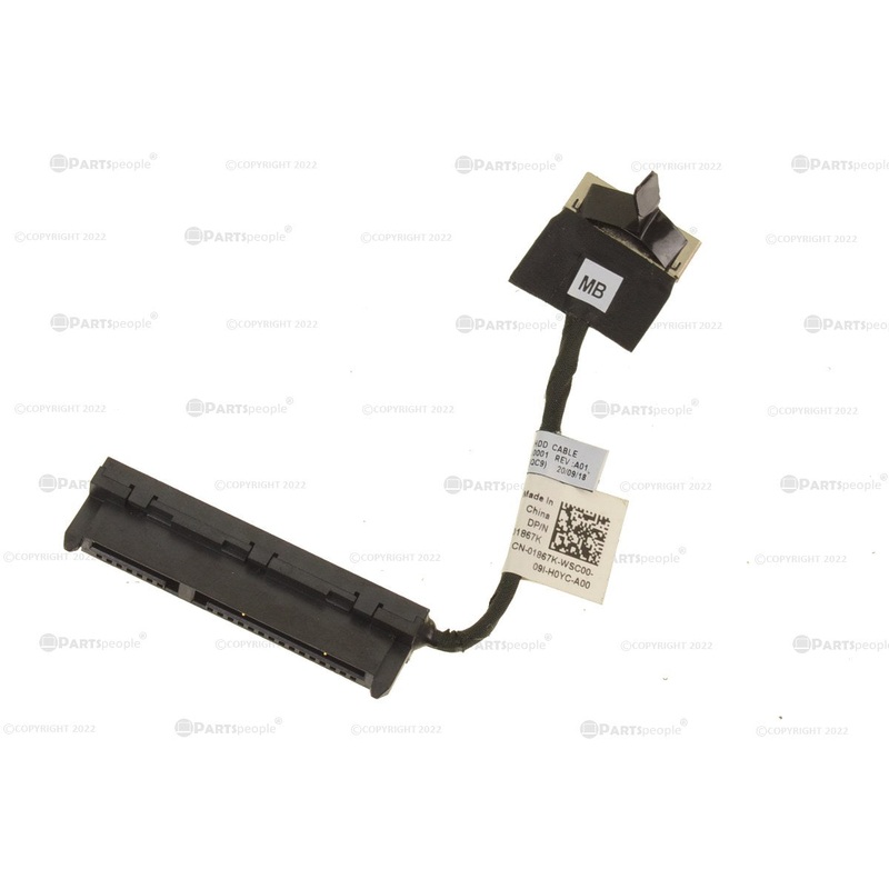 Used Dell OEM Latitude 3510 SATA Hard Drive Adapter Interposer Connector and Cable 1867K