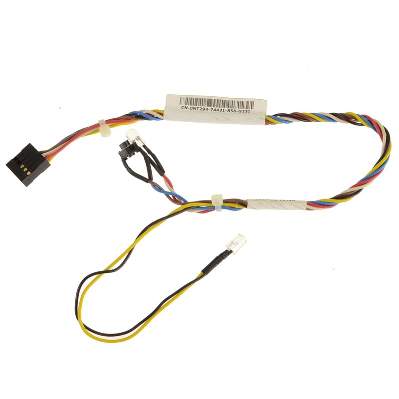 Refurbished Dell OEM Vostro 200 Inspiron 530 Desktop Power Button and HDD LED Cable N110H