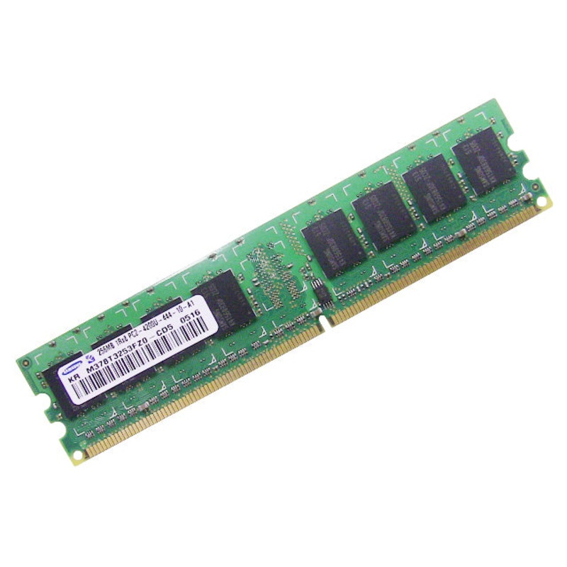 Used Dell OEM DDR2 533Mhz 256MB PC2-4200U Non-ECC RAM Memory Stick M378T3253FZ0-CD5