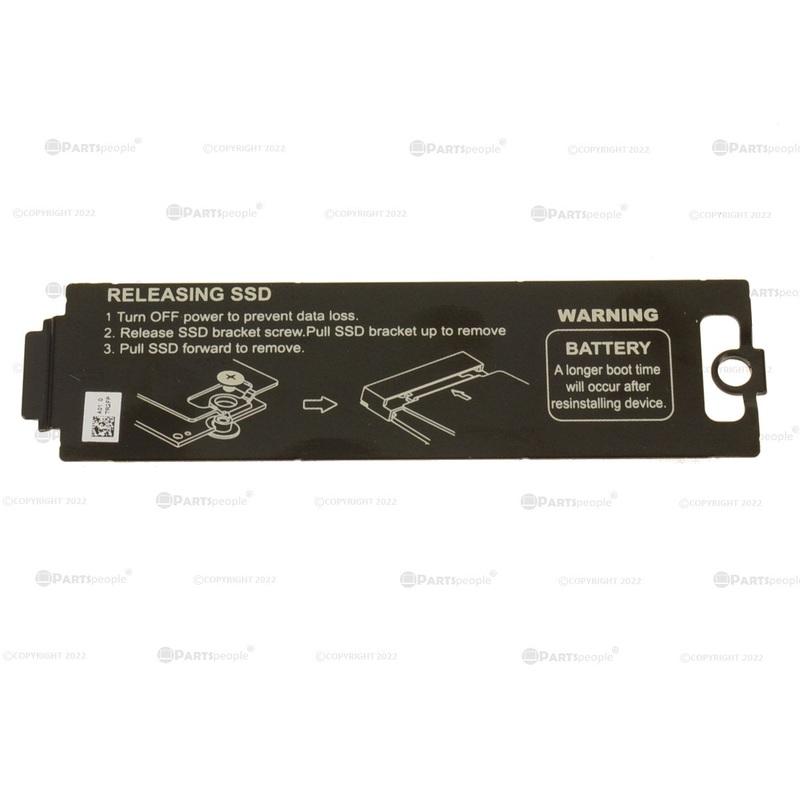 Used Dell OEM Latitude 7410 Chromebook Thermal Support Bracket for M.2 SSD TR2FP