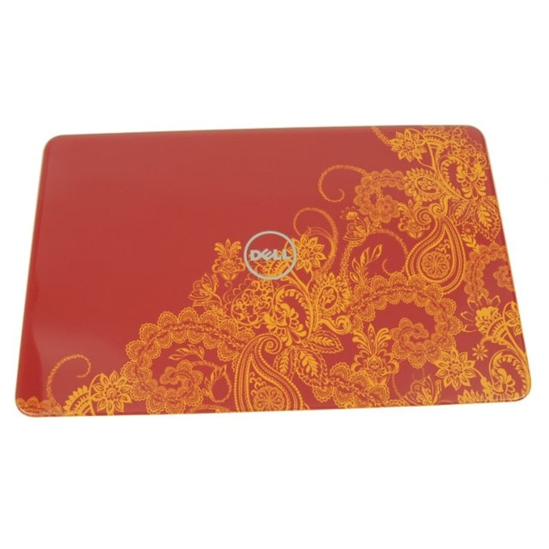 Refurbished Paisley in Red Dell OEM Inspiron N7110 17.3" Switchable Lid Cover Insert JND97