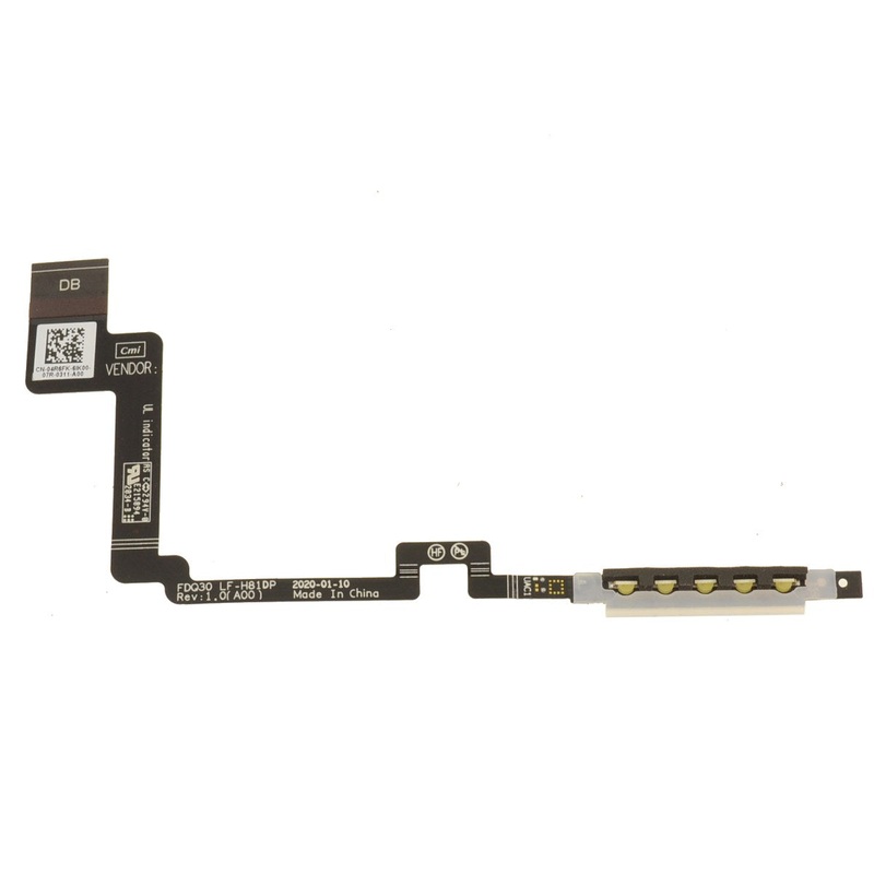 Used Dell OEM XPS 9300 9310 Laptop Status Indicator LED  Cable 4R6FK