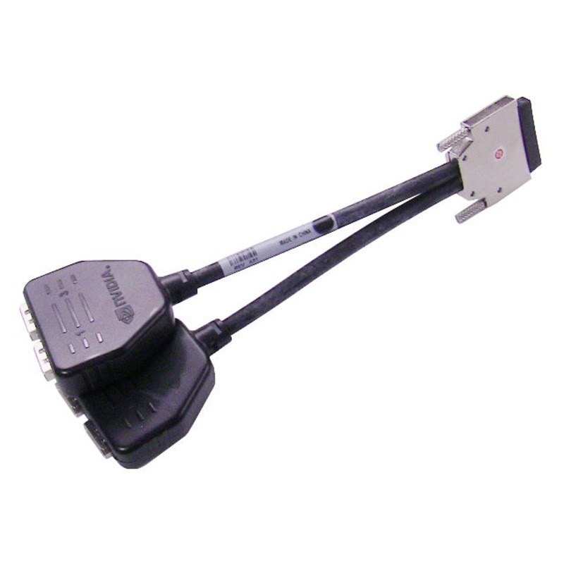 New  Dell OEM 8 Inch Quad Monitor VHDCI to DisplayPort Dongle Adapter Cable J772M