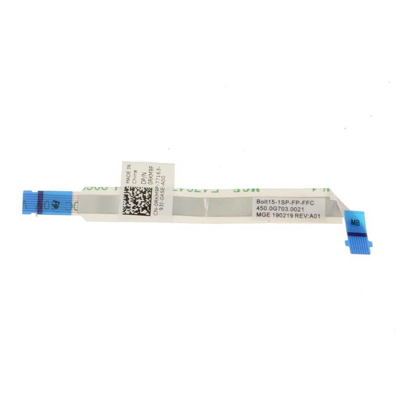 Used Dell OEM Inspiron 5584 Ribbon Cable for Fingerprint Reader Module RKM9P