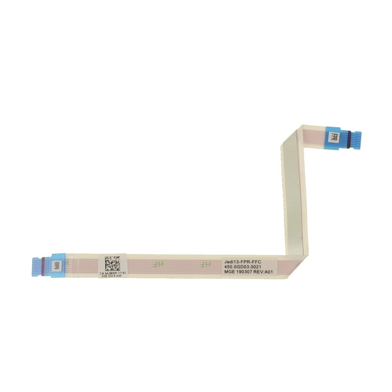 Used Dell OEM Inspiron 7390 2-in-1 Ribbon Cable for Fingerprint Reader 4JWNR 0GD03
