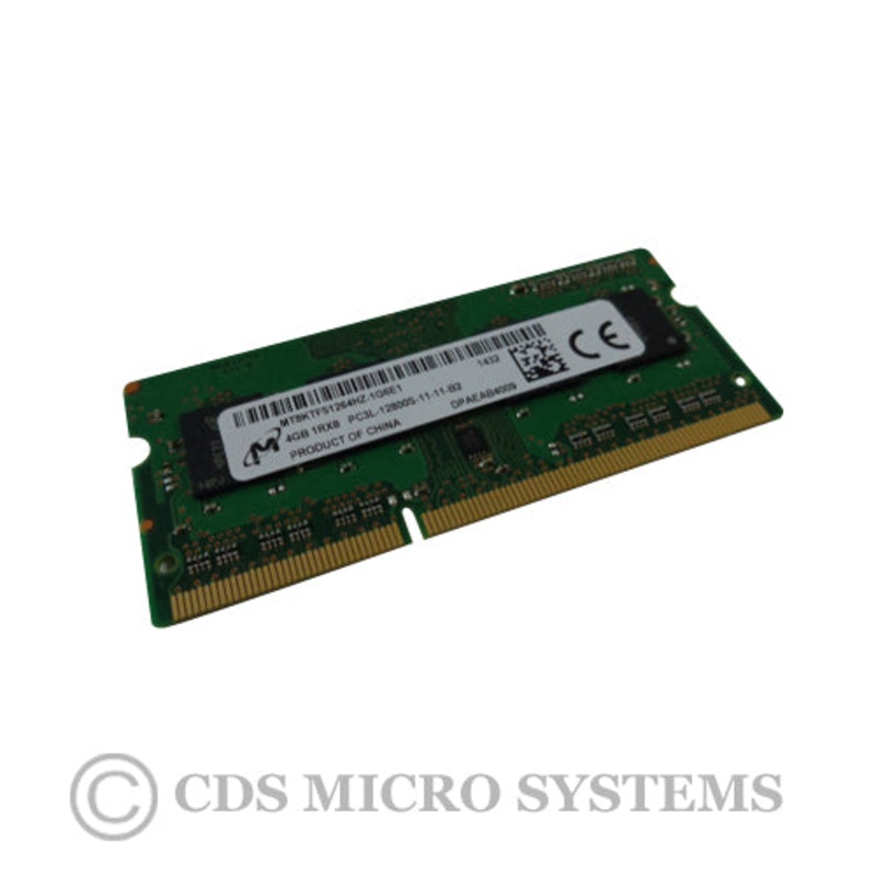 New Micron 4GB 1RX8 PC3L-12800S Laptop RAM Memory MT8KTF51264HZ-1G6E1