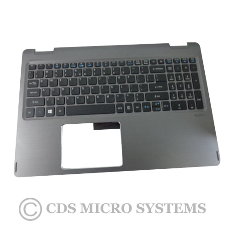 New Acer Aspire R5-571T R5-571TG Gray Palmrest & Keyboard 6B.GCCN5.001