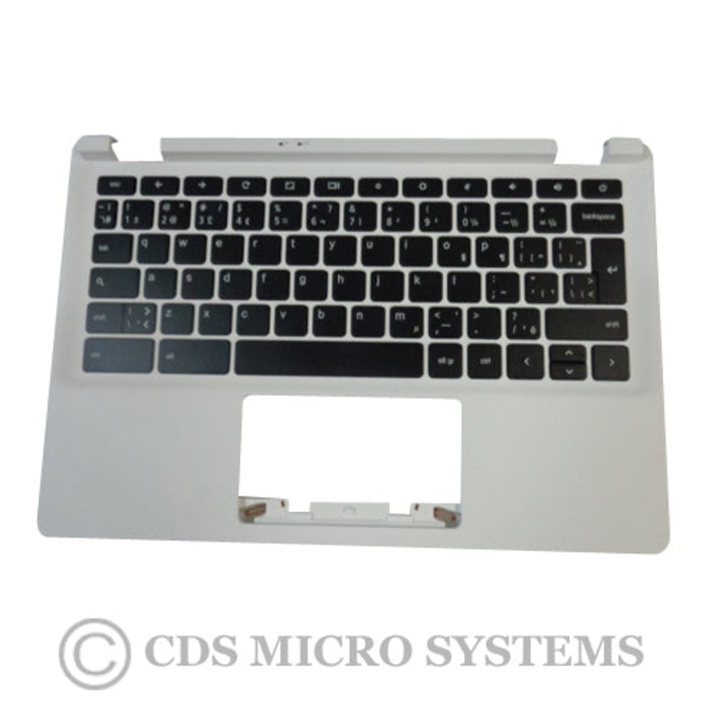 New Acer Chromebook CB3-111 White Palmrest & Keyboard US w/ French Canadian