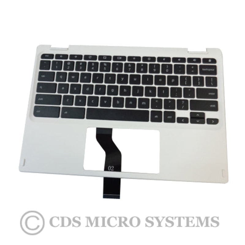 New Acer Chromebook CB5-132T Laptop White Upper Case Palmrest & Keyboard