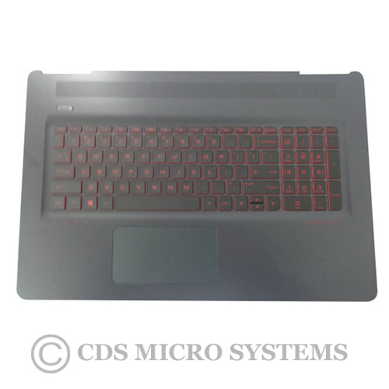 New Genuine HP Omen 17-W Laptop Palmrest Keyboard & Touchpad 862972-001