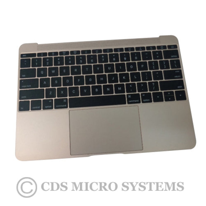 New Gold Palmrest Keyboard & Touchpad 613-01195-A For MacBook A1534 2015 12"