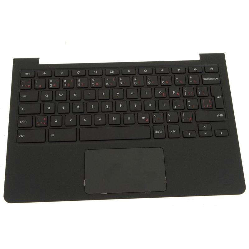 Refurbished French Canadian Dell OEM Chromebook 11 Palmrest Touchpad Keyboard Assembly C4WHG