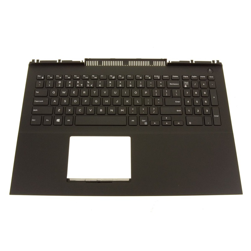Refurbished US Intl Dell OEM Inspiron 7567 7566 Palmrest Keyboard Assembly No BL MDC8K RG8C9
