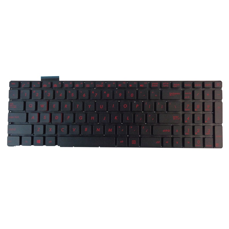 New Asus N551J G551J GL771J Backlit US Keyboard Black w/ Red Keys