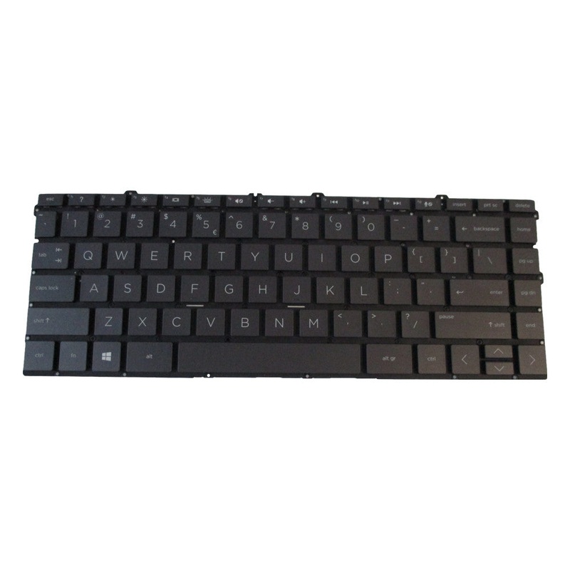 New Black Non-Backlit Keyboard for HP Spectre 13-AW Laptops