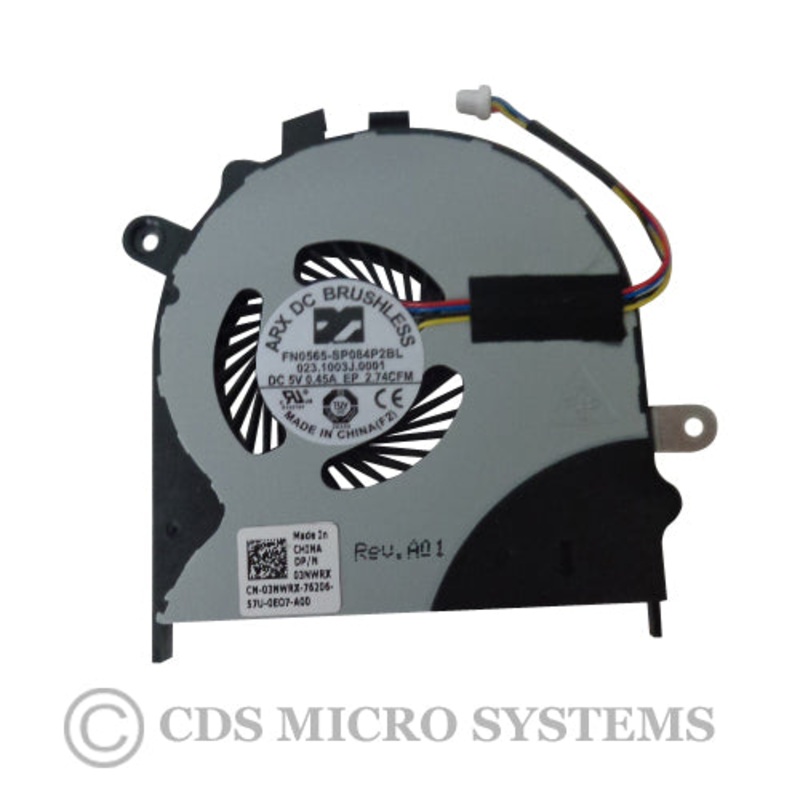 New Dell Inspiron 15 (7558) (7568) Laptop Cpu Cooling Fan 3NWRX