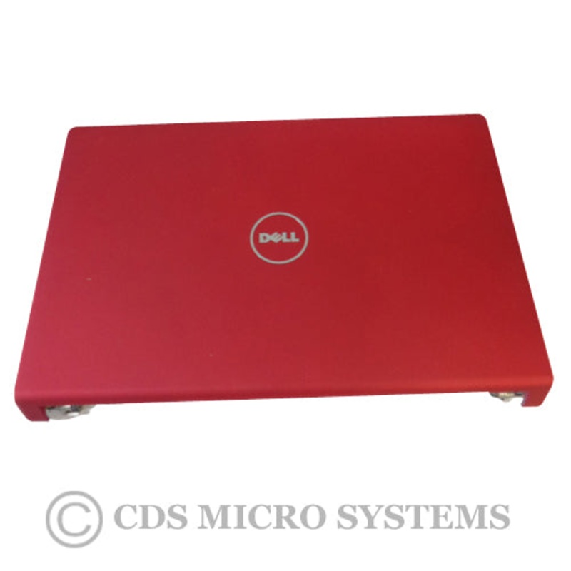 New Dell Studio 1555 1557 1558 Red Lcd Back Cover Power Button & Hinges 6PNWT