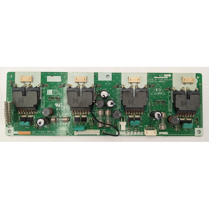 Sharp Aquos LC-37HV4U LCD TV QKITPB809WJN2 Backlight Inverter Board- DUNTKB809DE02