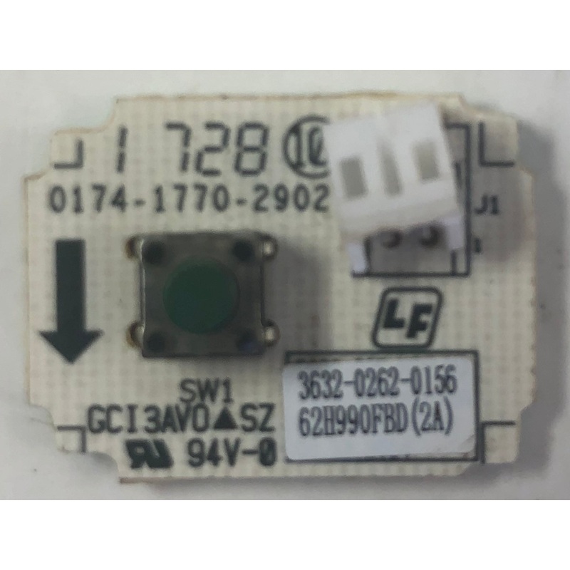 Vizio D39HN-D0 LED TV 0174-1770-2902 Power Button Board- 3632-0262-0156