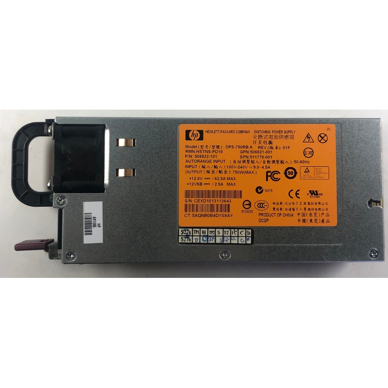 HP ProLiant DL380 G6 Server DPS-750RB 750W Switching Power Supply- 511778-001