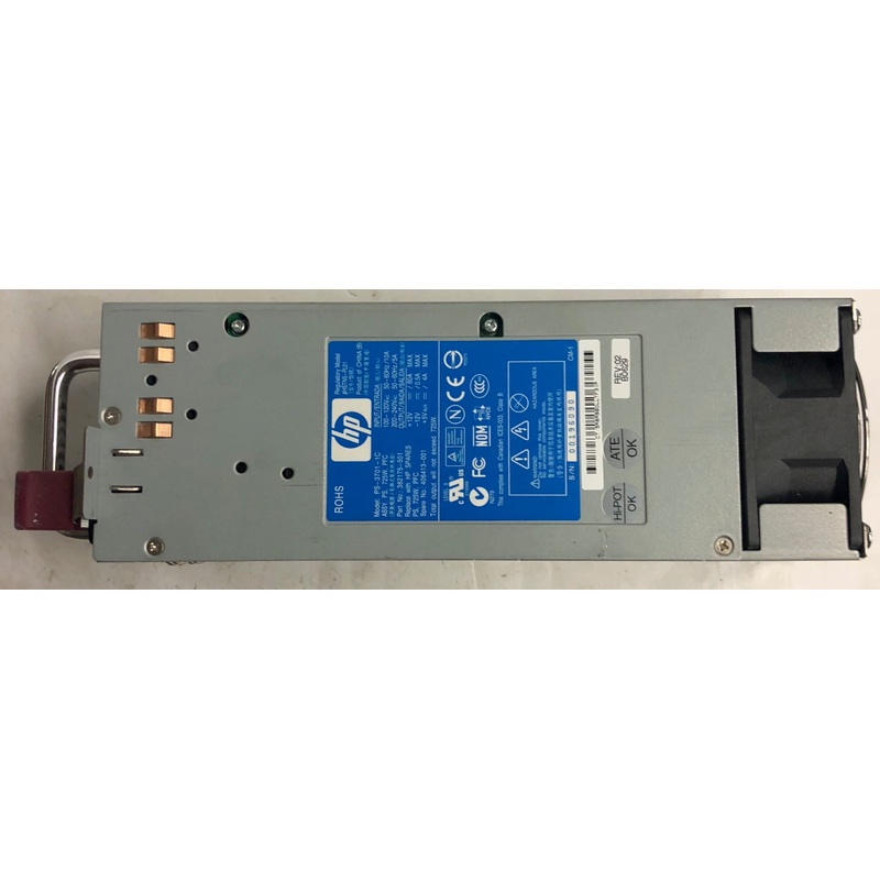 HP ProLiant ML350 G4 Server PS-3701-1C 725W Hot Plug Redundant Power Supply- 406413-001