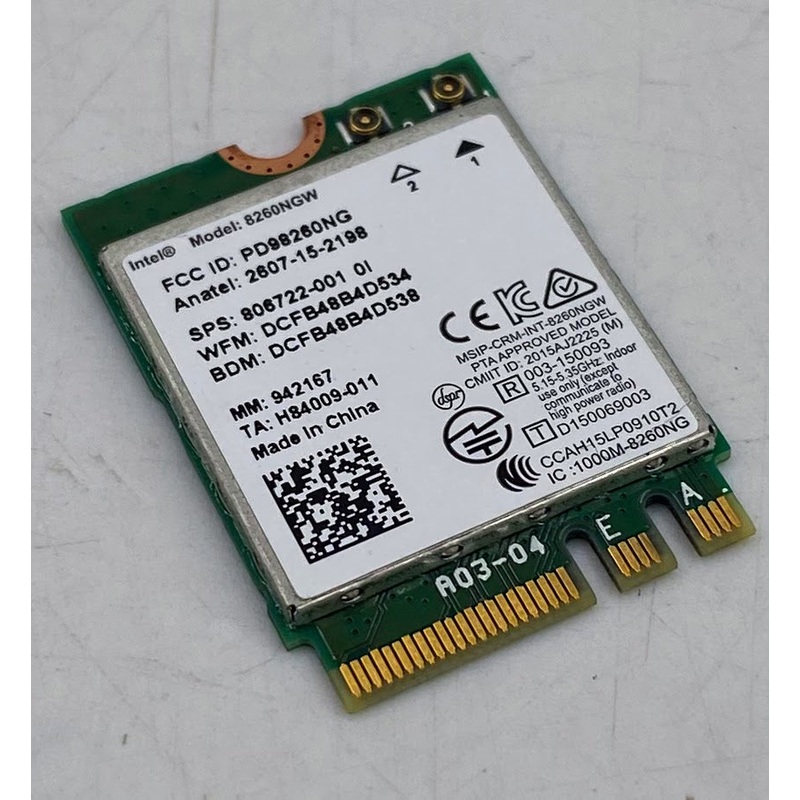 HP EliteBook 840 G3 Laptop 8260NGW Dual Band Wireless-AC Card- 806722-001