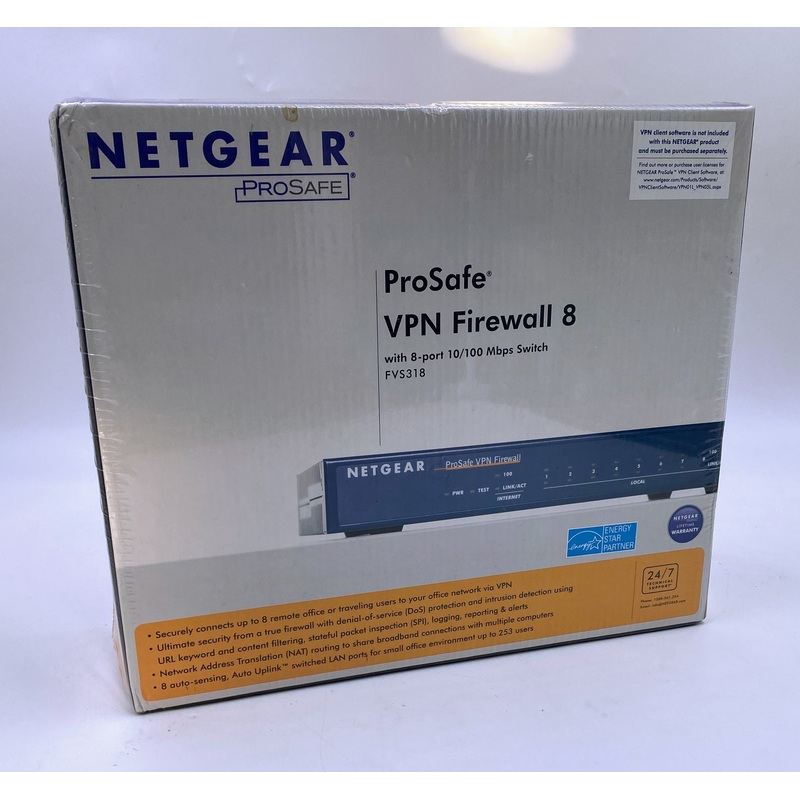 Netgear ProSafe VPN Firewall 8 FVS318NA with 8-Port Switch